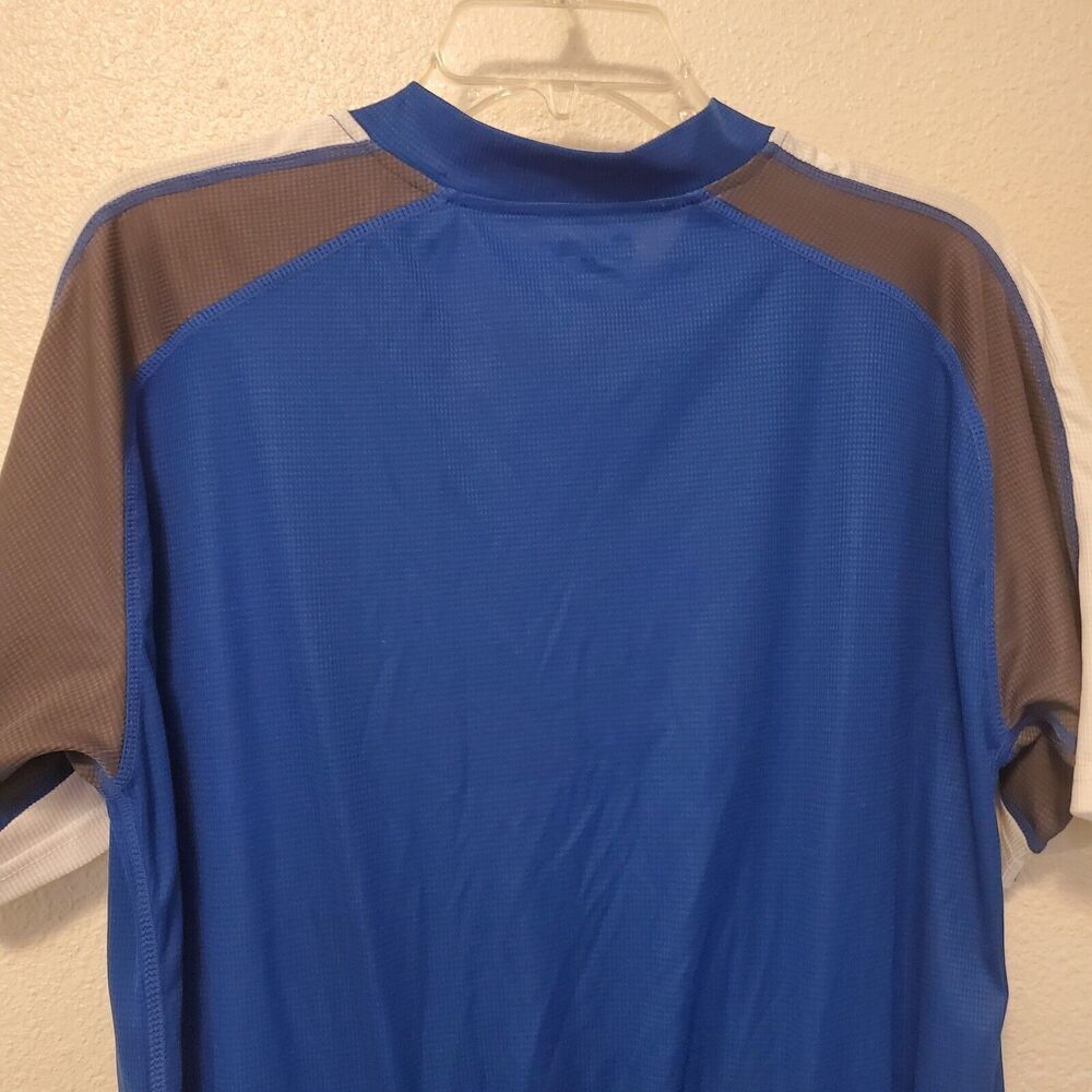 Canari Cycling Jersey Men's Size L Blue Short Sleeve 3 Back Pockets 1/2 Zip - Picture 10 of 12